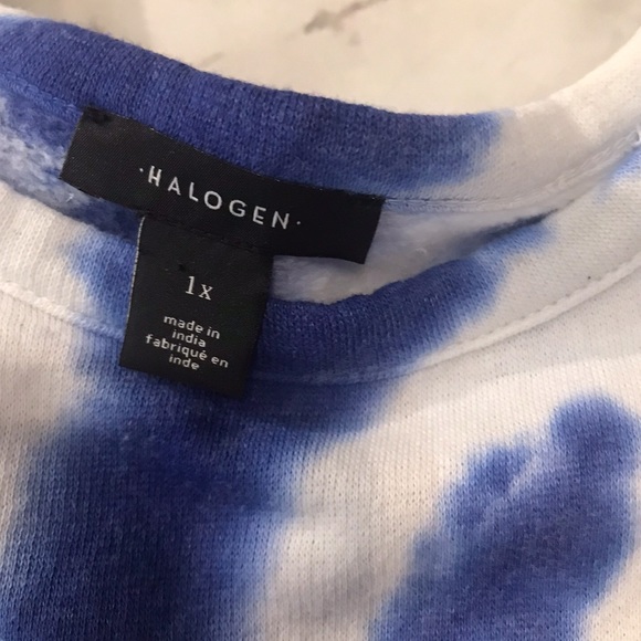 Halogen Blue neon tie dye size 1X - Picture 6 of 9